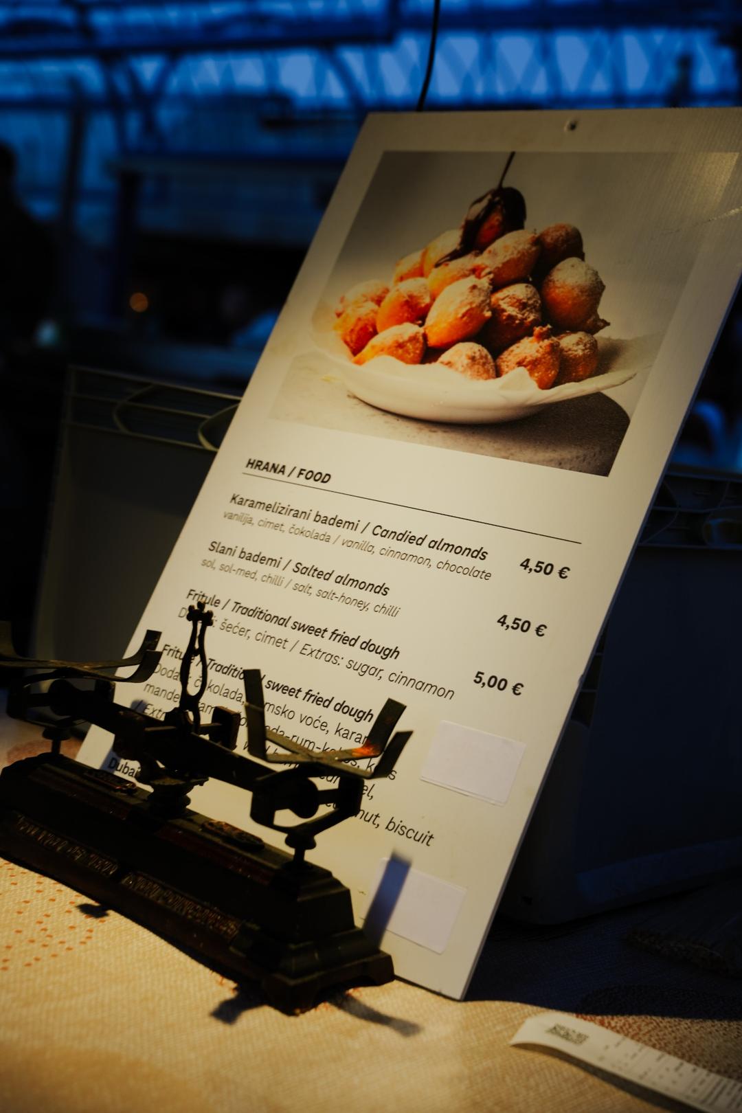 Menu i ponuda hrane na Špica Placu